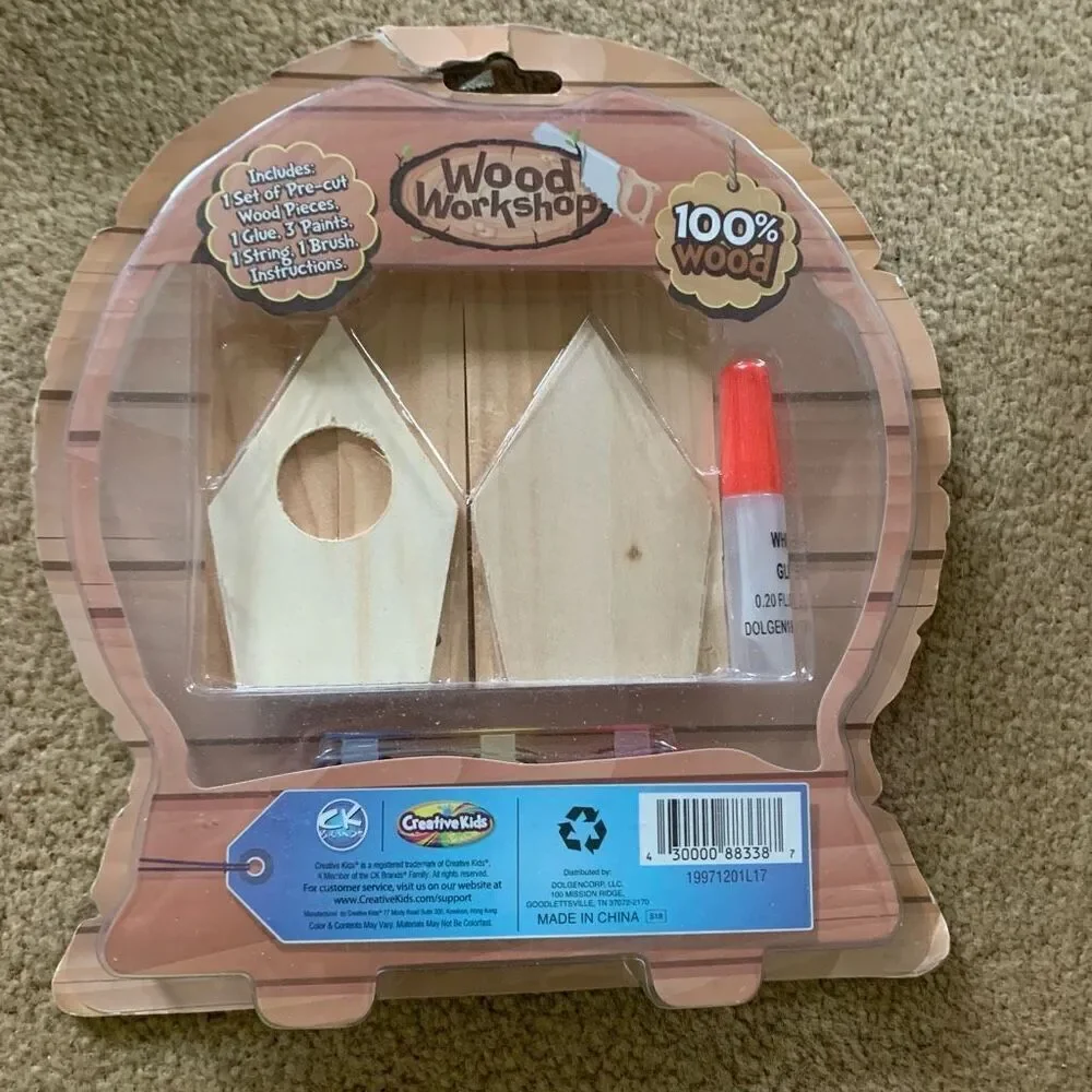 Creative Kids Wood Workshop Bird Feeder Kit *New*